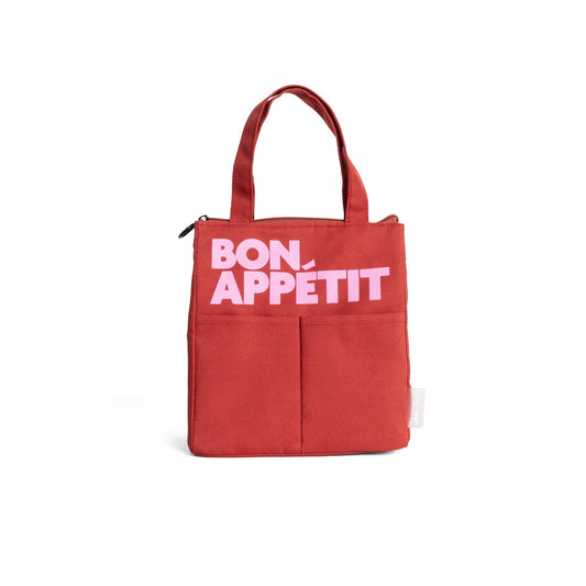 Bon Appetit Burgundy Red Lunch Bag