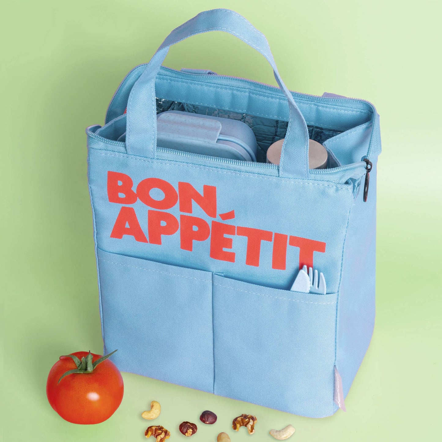 Bon Appetit Light Blue Lunch Bag