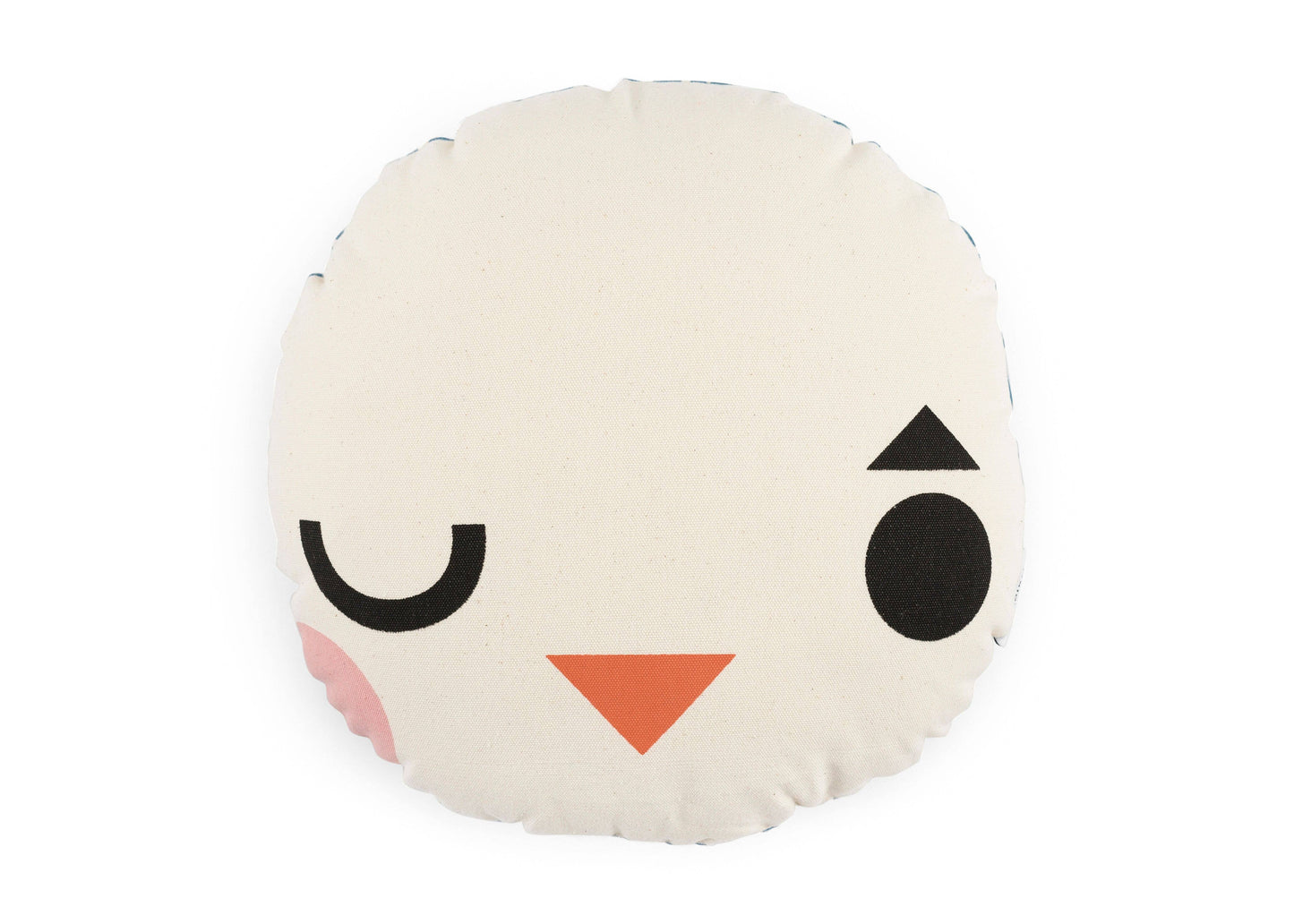 Pantomime Round Cotton Canvas Cushion