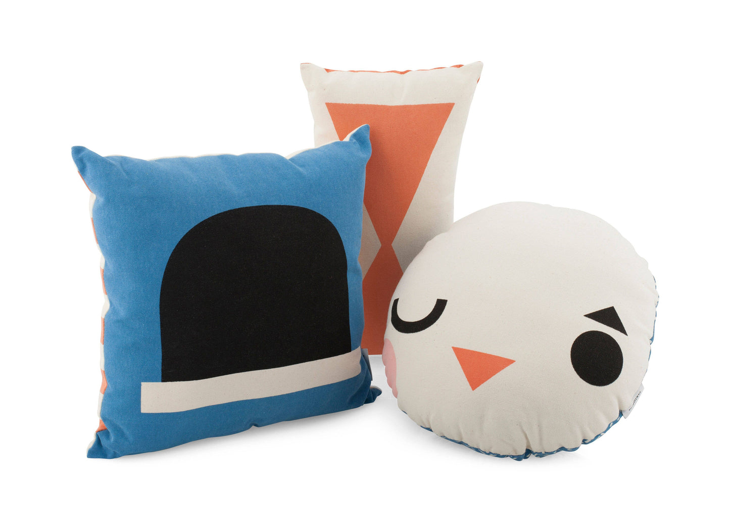Pantomime Round Cotton Canvas Cushion