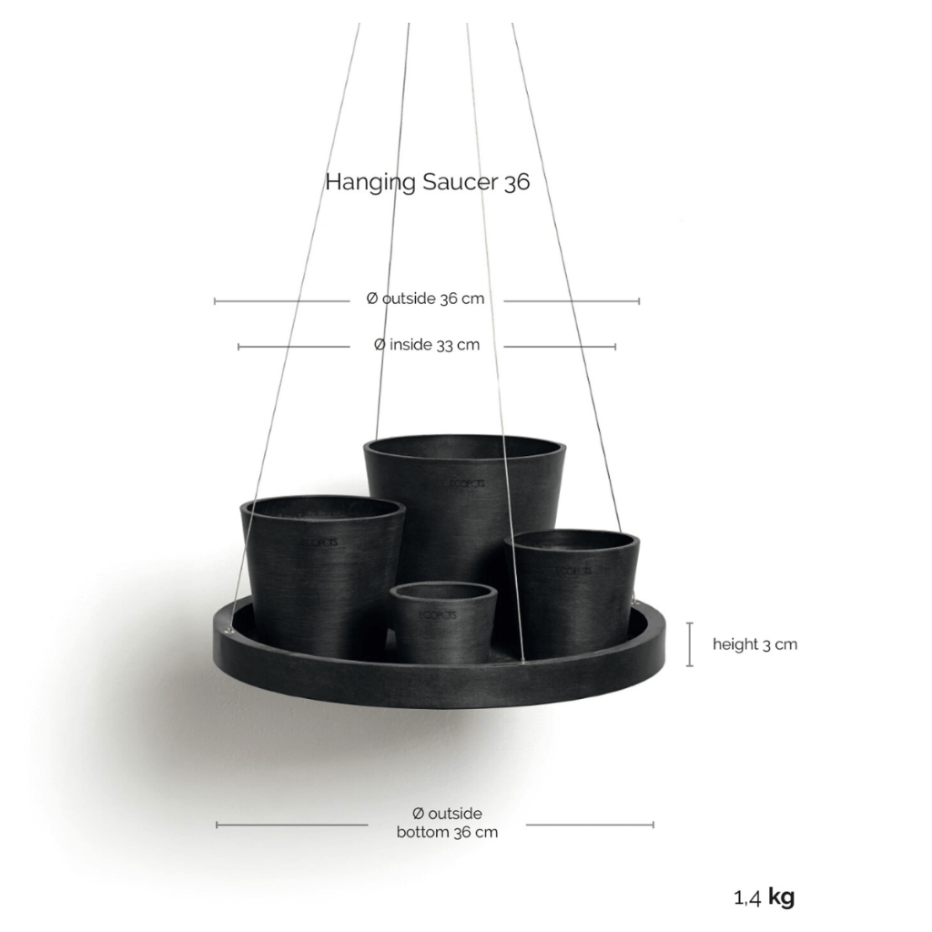 Ecopots hanging saucer
