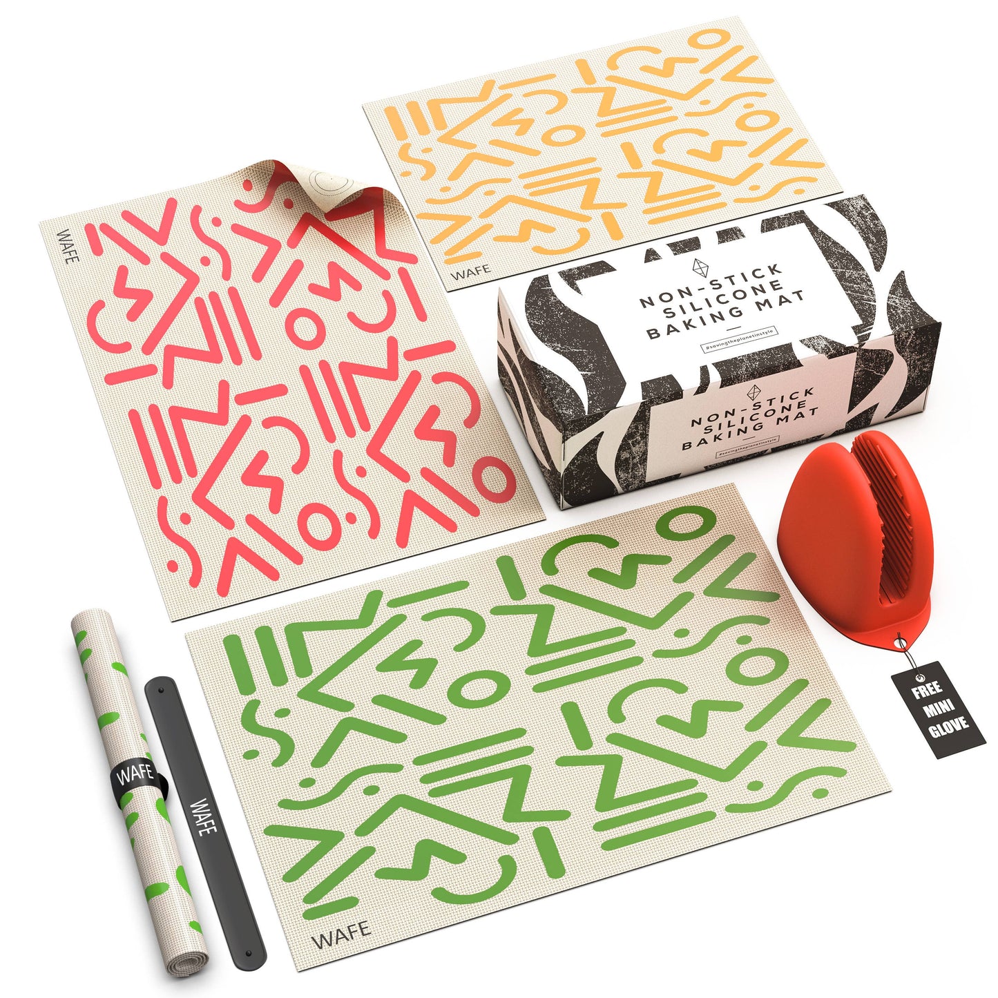 Silicone reusable baking mat