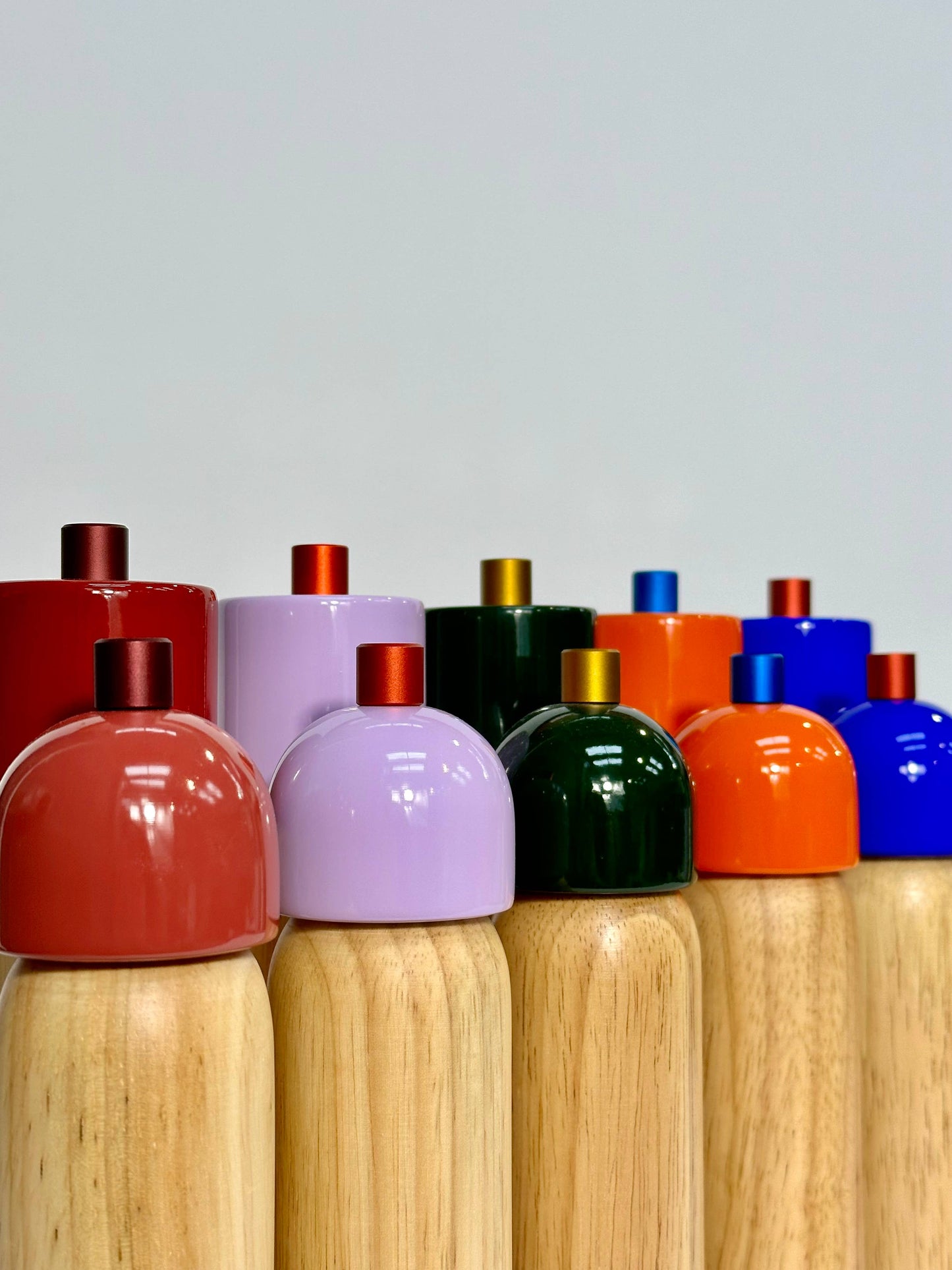 Salt & Pepper Grinder - Orange & Blue - House of Squirrel