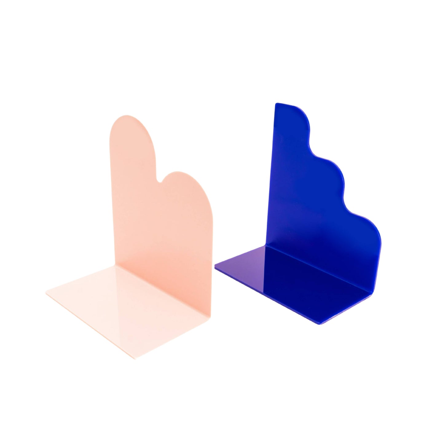 Pop Art Bookends Blue and Pink Set of 2
